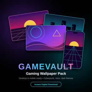 🎮 GameVault Gaming Wallpaper Pack
